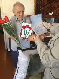 Поздравляем ветерана Великой Отечественной войны  ЗИМИНА СЕМЕНА ПАНТЕЛЕЕВИЧА